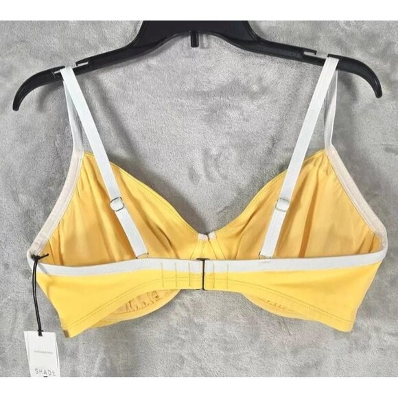 NEW NWT Choose Sz Beach Pool Bright Yellow Underwire Bikini Top SHADE & SHORE - Picture 5 of 6
